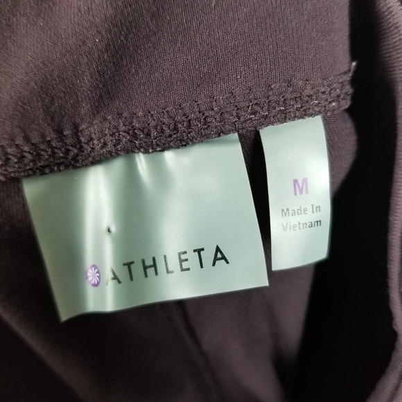 Athleta Metro High Waist Leggings Plum Pockets Womens Size Medium Casual - Picture 4 of 8